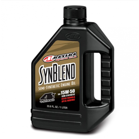 Maxima, motorový olej, polosyntetika SYN BLEND Ester 15W50 1 litr (12) (AKC)