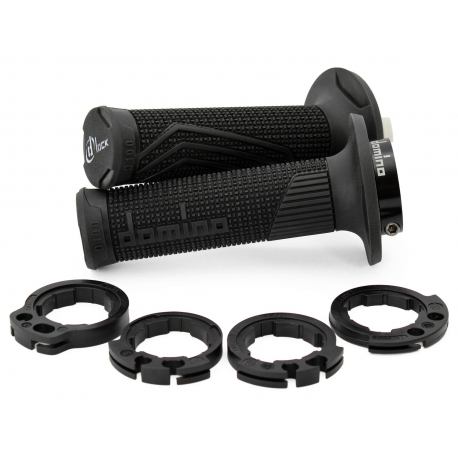 Domino, gripy Off Road D-LOCK (s adaptéry plynu - KTM, Husqvarna, Gas Gas, Honda, Kawasaki, Suzuki, Yamaha)