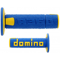 Domino, gripy Off Road New Lamelar dvousměsové, barva modrá/žlutá