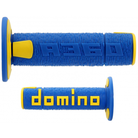 Domino, gripy Off Road New Lamelar dvousměsové, barva modrá/žlutá