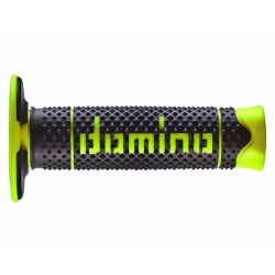 Domino, gripy Off Road Pyramid dvousměsové, barva černá/žlutá FLUO