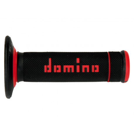 Domino, gripy Off Road X-TREME dvousměsové, barva černá/červená