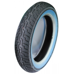 Dunlop, pneu 130/90-16 D404 67H TT, přední, bílé bočnice DOT 06/2021