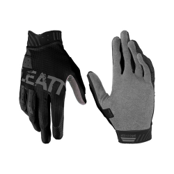 Leatt, cyklo rukavice (dětské)  MTB 1.0 Junior Gripr Black, barva černá, velikost L