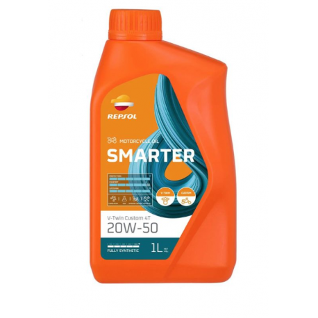 Repsol, motorový olej 4T SMARTER V-TWIN 20W50 1L MA2 Mineral