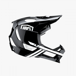 100%, MTB přilba Trajecta, BLACK/WHITE, velikost L (58-61 CM)