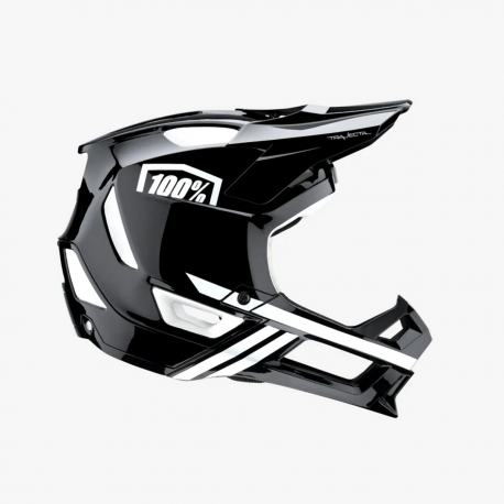 100%, MTB přilba Trajecta, BLACK/WHITE, velikost L (58-61 CM)