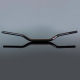 Renthal, řidítka 1,1/8 " (28,6MM) Street Fatbar Handlebar LOW, černá barva