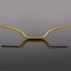 Renthal, řidítka 1,1/8 " (28,6MM) Street Fatbar Handlebar MEDIUM (TOURING), zlatá barva