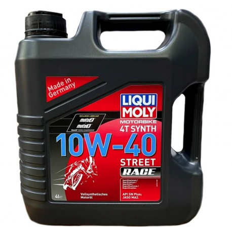Liqui Moly, motorový olej MOTORBIKE 4T 10W40 STREET RACE 4L (4)