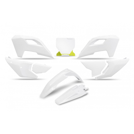 UFO, sada plastů, Husqvarna TC 125 / 250 '23-'24, FC 250 / 350 / 450 '23-'24, FX 350 / 450 '23-'24, TX 300 '24, bílá barva