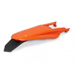 UFO, zadní blatník, KTM EXC 150 / 250 / 300 '24, EXC-F 250 / 350 / 450 / 500 '24, oranžová barva (s LED světlem)