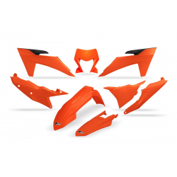 UFO, sada plastů, KTM EXC 150 / 250 / 300 '24, EXC-F 250 / 350 / 450 / 500 '24, oranžová barva
