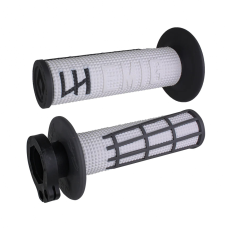 ODI, gripy off-road Emig 2.0 V2 Lock-On, barva bílá/grafitová