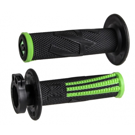 ODI, gripy off-road Emig PRO V2 Lock-On, barva černá/zelená