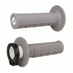 ODI, gripy off-road Half Waffle MX V2 Lock-On, šedá barva