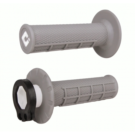 ODI, gripy off-road Half Waffle MX V2 Lock-On, šedá barva