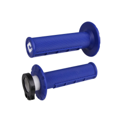 ODI, gripy off-road Half Waffle MX V2 Lock-On, modrá barva