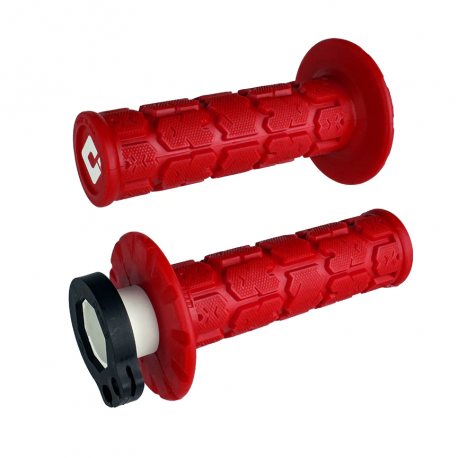 ODI, gripy off-road Rogue MX V2 Lock-On, červená barva