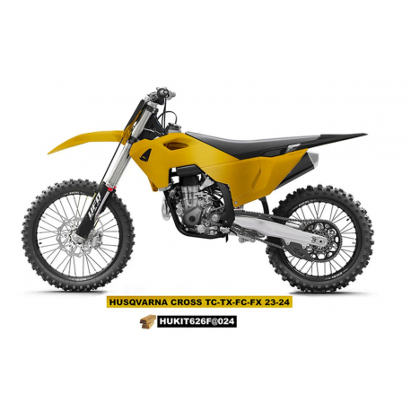 UFO, sada plastů, Husqvarna TC 125 / 250 '23-'24, FC 250 / 350 / 450 '23-'24, zlatá barva
