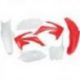 UFO, sada plastů, Honda CRF 450 R '09-'10, CRF 250 '10 barva OEM (červená/bílá) (HO113E999)