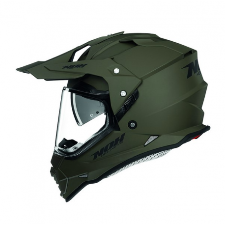 NOX, dual přilba N312, barva zelená MAT (KHAKI), velikost L