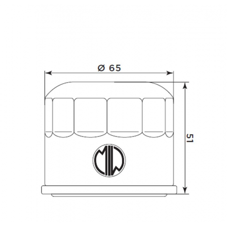 MIW (Meiwa), olejový filtr, BMW G 310 R / GS '17-'22 (OEM: 11428562889)