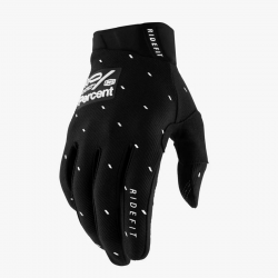 100%, rukavice Cross/Enduro RIDEFIT SLASHER BLACK, velikost L