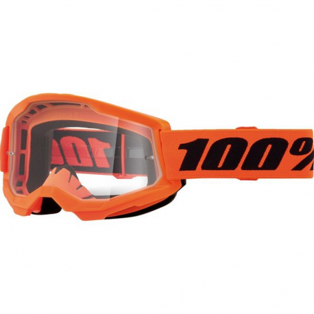 100%, brýle Strata 2 NEON ORANGE - CLEAR LENS