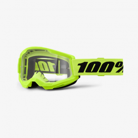 100%, brýle Strata 2 NEON YELLOW - CLEAR LENS