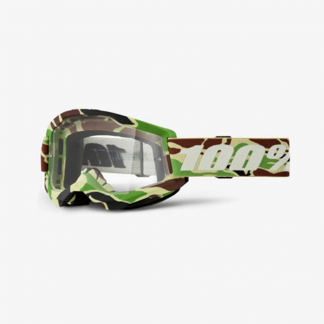 100%, brýle Strata 2 WAR CAMO - CLEAR LENS