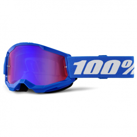 100%, brýle Strata 2 BLUE - MIRROR RED/BLUE LENS