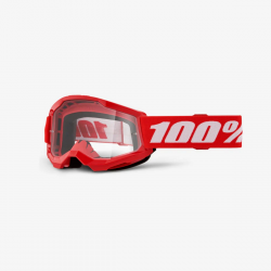 100%, brýle Strata 2 YOUTH JUNIOR RED - CLEAR LENS