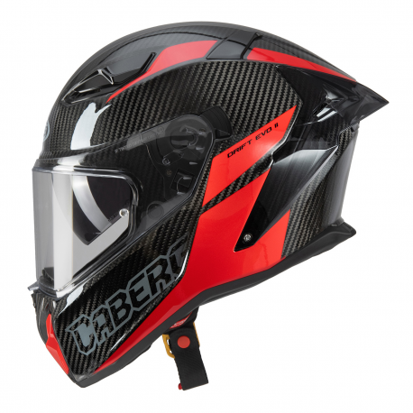 Caberg, integrání přilba Drift Evo II Carbon NOVA RED (PINLOCK), barva černá/šedá/červená, velikost L