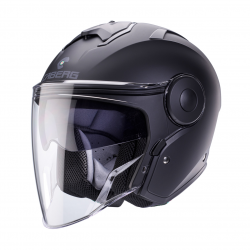 Caberg, otevřená Jet přilba, model SOHO, černá barva MAT velikost XS