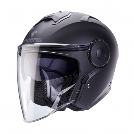Caberg, otevřená Jet přilba, model SOHO, černá barva MAT velikost XS