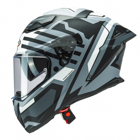 Caberg, integrální přilba, model Drift Evo II HORIZON, barva šedá/černá, bílá mat, velikost L