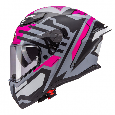 Caberg, integrální přilba, model Drift Evo II HORIZON, barva šedá/černá/fialová, velikost S