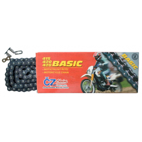 ČZ, řetěz 420 BASIC (420S) (116 článků) (19,0 KN) + spojka