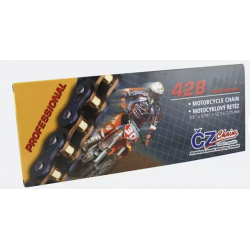 ČZ, řetěz 428 OR (132 článků) o-ring (Street Max 250 ccm) (23,4 KN) + spojka