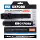 Oxford, transportní popruhy, ATLAS B-CLIP 26mm X 2 M, černá barva
