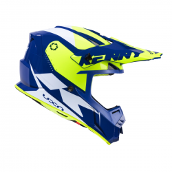 Kenny Racing, přilba MX Track Navy, modrá barva/žlutá fluo/bílá velikost S ( 55 - 56 cm )