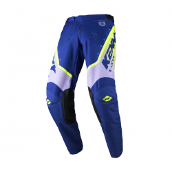 Kenny Racing, kalhoty MX/Enduro, Track Focus Navy, modrá barva/šedá/žlutá velikost 34