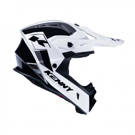 Kenny Racing, přilba MX Titanium Carbon MIPS Black/White, barva, bílá barva,/černá velikost S ( 55 - 56 cm )