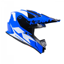 Kenny Racing, přilba MX Track Blue, modrá barva/bílá/černá velikost M ( 57 - 58 cm )