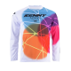 Kenny Racing, dres MX/Enduro, Force Sphere, barva, bílá barva,/modrá/oranžová velikost S