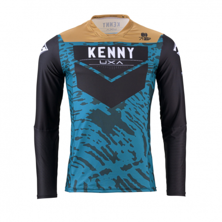 Kenny Racing, dres MX/Enduro, Performance Stone Blue, modrá barva/šedá/černá velikost M