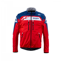 Kenny Racing, bunda Enduro/Adventure, Softshell Red, červená barva/modrá/bílá velikost L