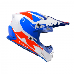 Kenny Racing, přilba MX Track Patriot, modrá barva/bílá/červená velikost L ( 59- 60 cm )