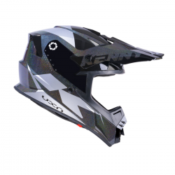 Kenny Racing, přilba MX Track Black Diamond, černá barva/šedá velikost XL ( 61 - 62 cm )
